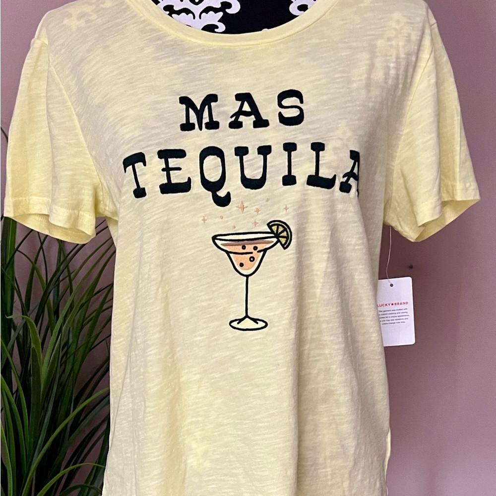 LUCKY BRAND Embroidered Mas Tequila Tee